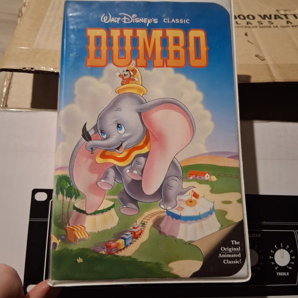 Disney Dumbo VHS with Colorful Cover